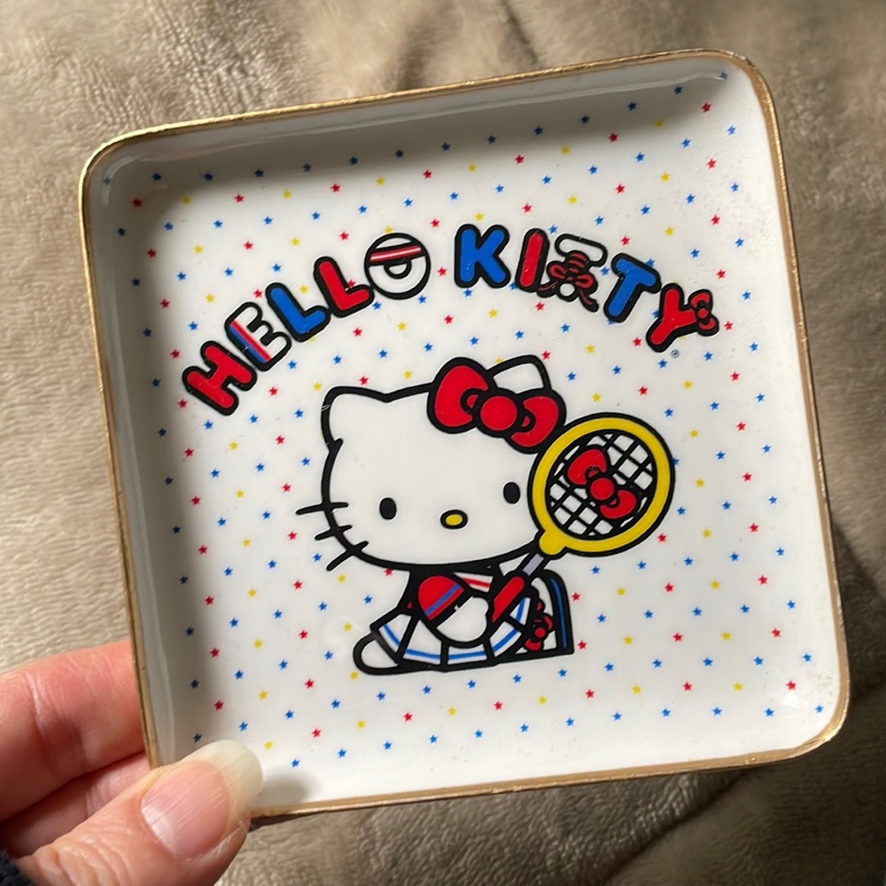Hello kitty small plate for jewelry trinket dish